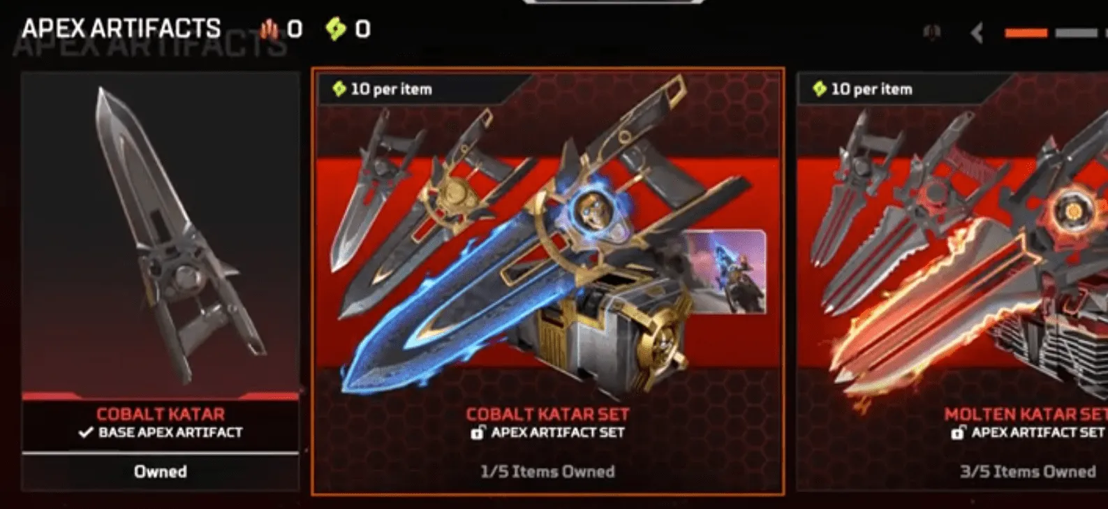 AP627 Heirloom Katar | Level 52 Rookie | 38 Legendary Skins | Cobalt Katar Artifact