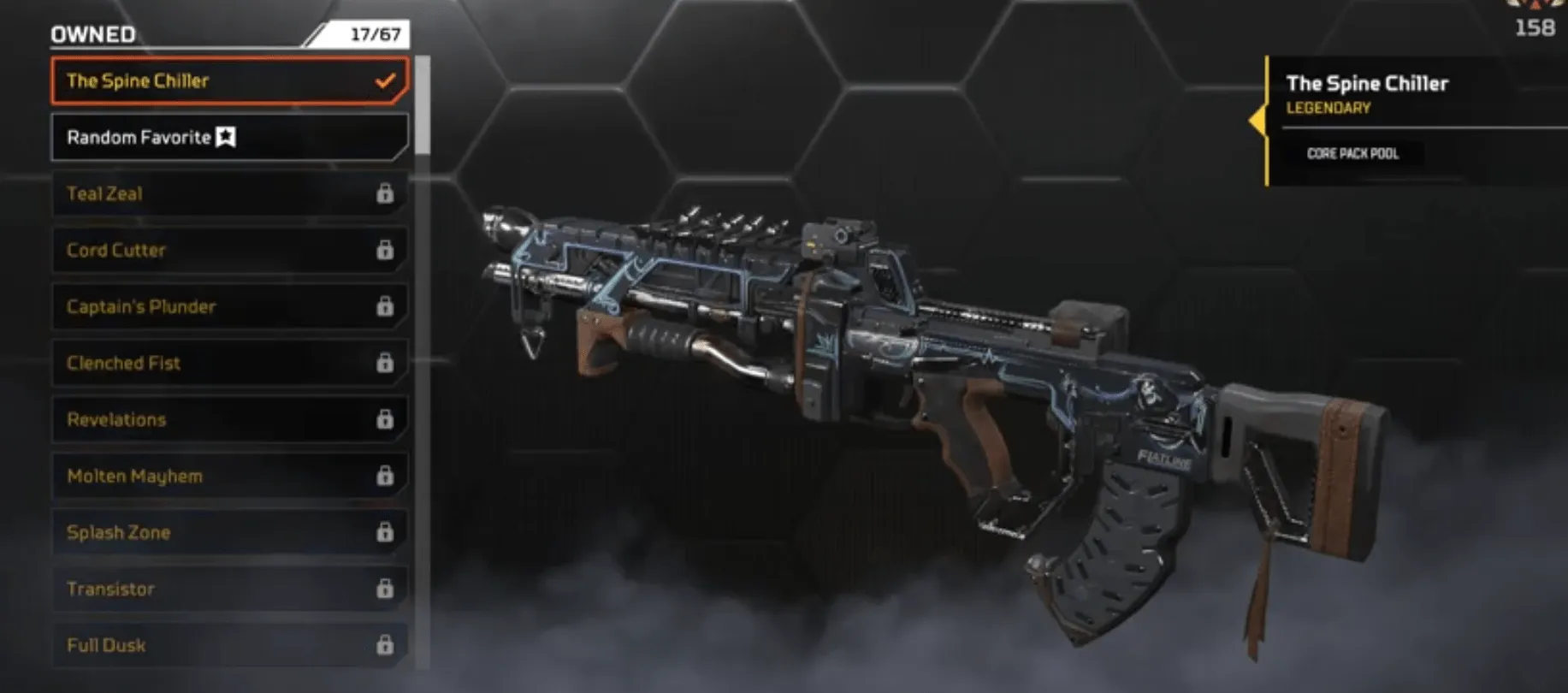 AP631 Prestige Caustic Apex Contagion + Revenant Death Grip Heirloom, Level 96 Rookie, 97 Legendary Skins