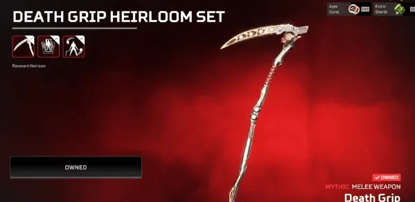 AP631 Prestige Caustic Apex Contagion + Revenant Death Grip Heirloom, Level 96 Rookie, 97 Legendary Skins