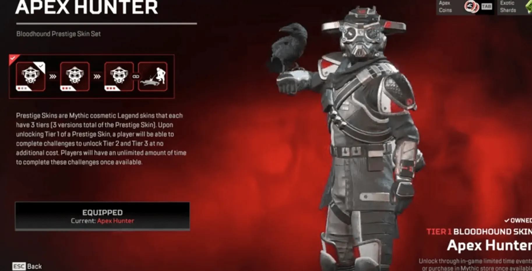 AP632 Heirloom Revenant + Prestige Bloodhound Apex Hunter + Off the Grid + No Chill + Dead Man's Curve