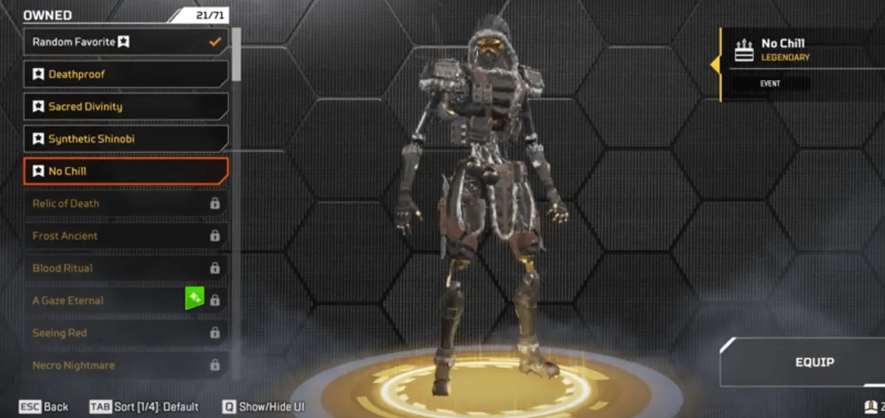 AP632 Heirloom Revenant + Prestige Bloodhound Apex Hunter + Off the Grid + No Chill + Dead Man's Curve