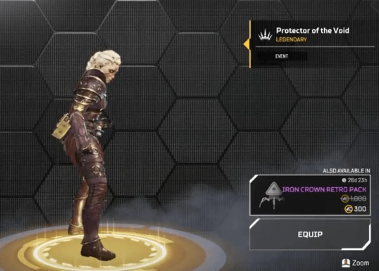 AP633 Relic Wraith Recolor Hope’s Dawn + Protector of the Void + Vengeance Seeker + Void Specialist + 32 Legendary