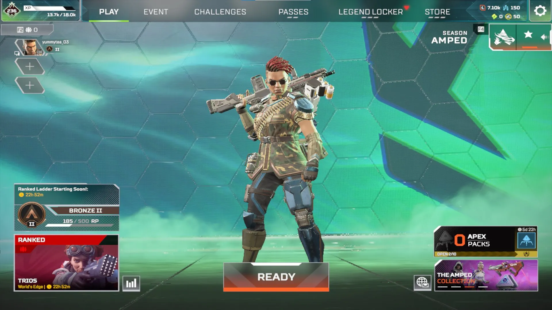 AP645 Reactive Volt, Devotion, Flatline Skins with 75 Legendary Items