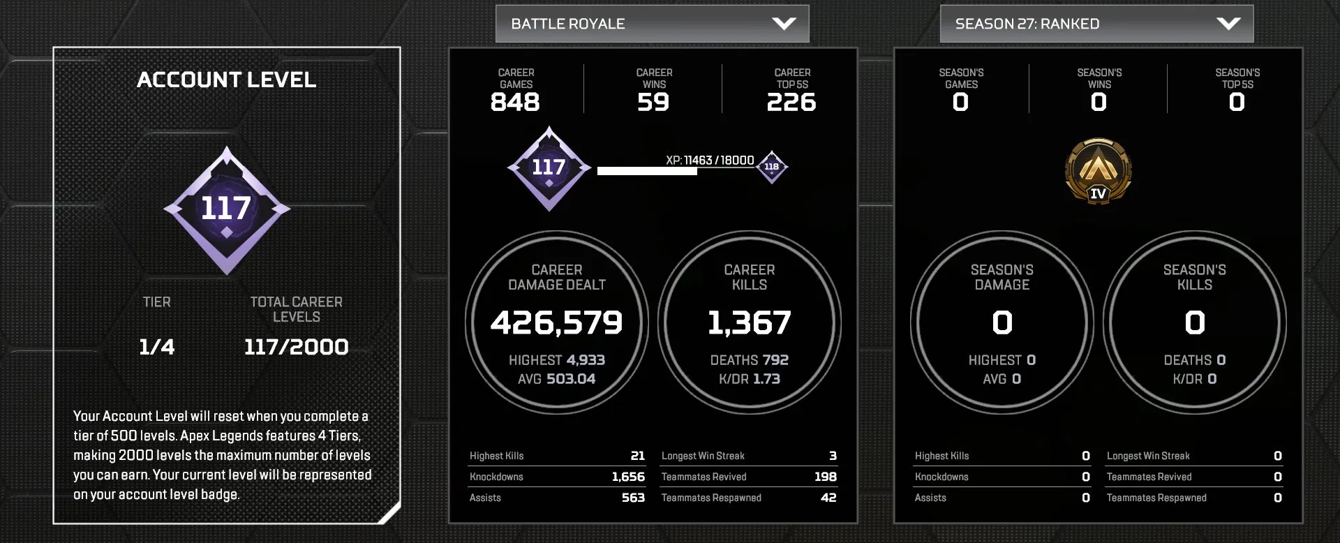 AP650 High Level 117 Gold Account Pathfinder Heirloom Boxing Gloves 4K 20 Bomb 25 Legendary Items