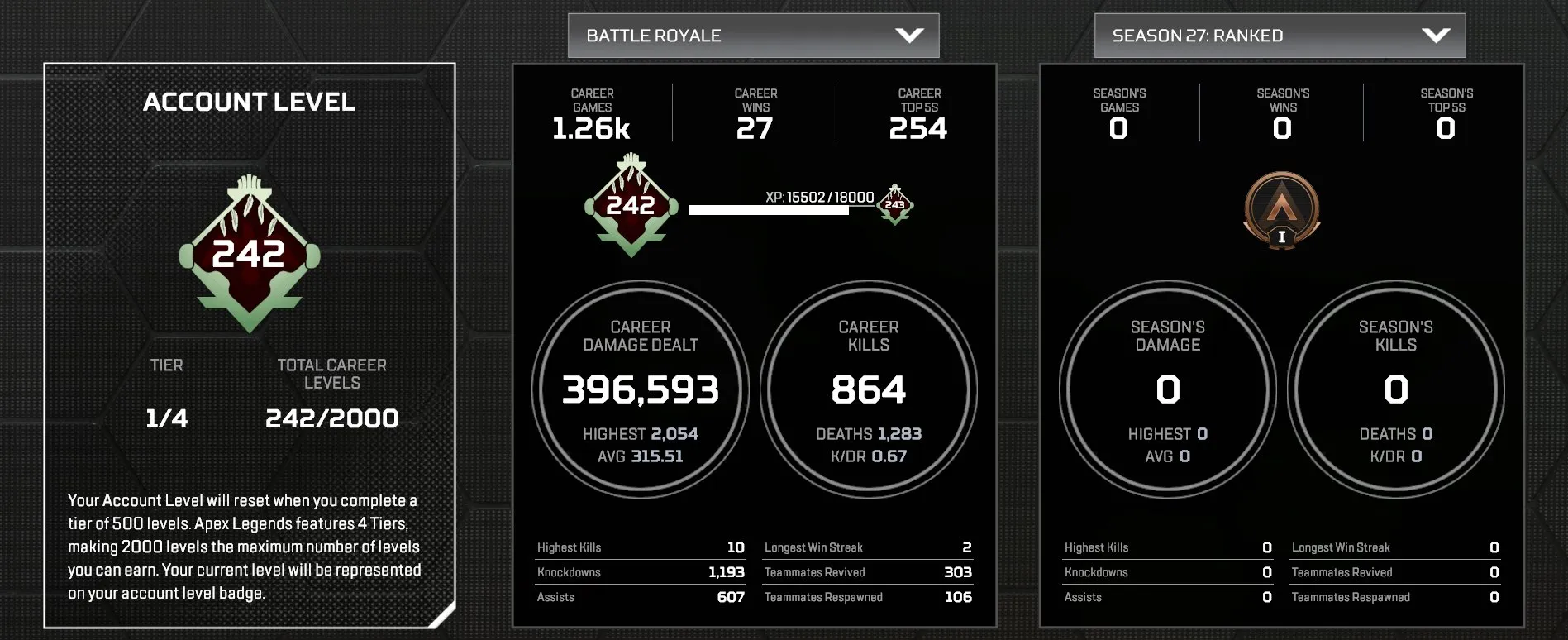 AP652 Lightning Bug Volt + Volcanic Breach and Grace of Odin Rampage + Frontier Faith C.A.R + Laser Eviscerator Charge Rifle + Headliner Mastiff | 78 Legendary Items | BP S15 S16 S17 S18 | 2910 Crafting Metals 11200 Legend Tokens 1600 Apex Coins