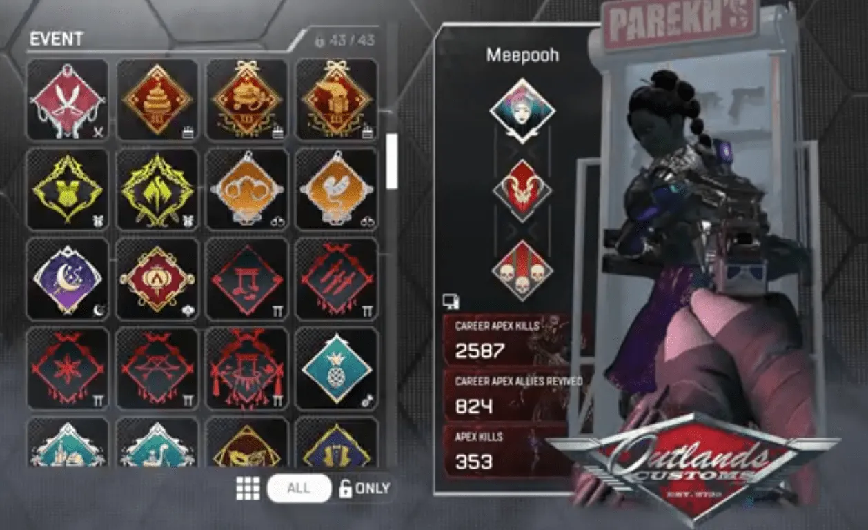 AP658 Rampart Heirloom Problem Solver + Metallic Dreams + High Stats