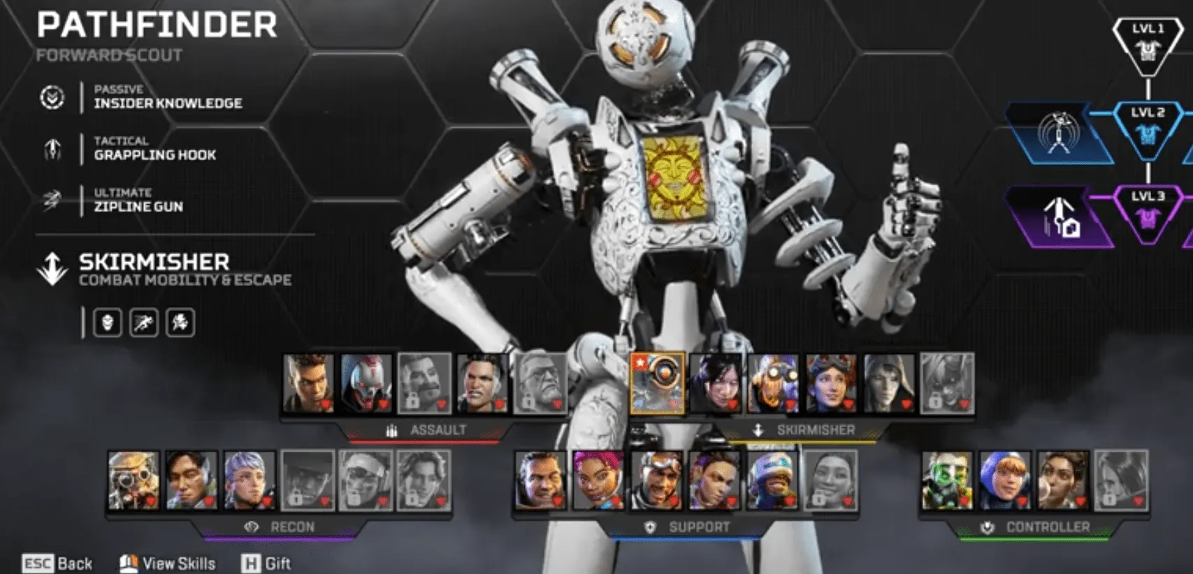 AP659 Pathfinder Heirloom Boxing Gloves War Machine Legendary Skin Level 121 Rookie