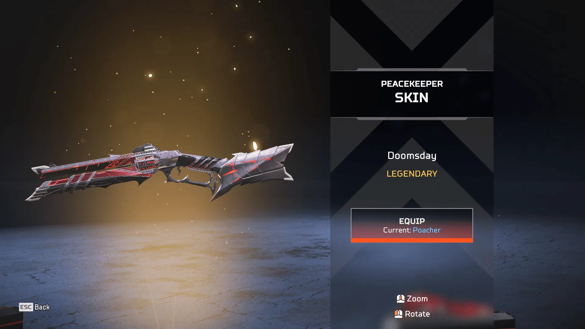 AP660 Ranked Ready Peacekeeper Doomsday Legendary Skin Account