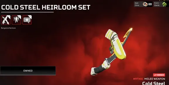 AP665 BANGALORE HEIRLOOM Cold Steel Mythic Melee Bangalore + Level 609 