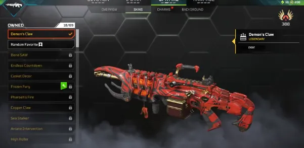 AP667 WRAITH  HEIRLOOM | Demon's Claw | Hope's Dawn Heirloom Set | Catalyst Controller | Havoc Flattline HEMLOCK R301 Nemesis 