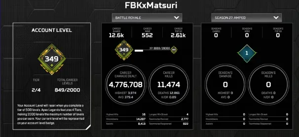 AP670 3 Heirlooms | Hope's Dusk | Cold Steel | Catalyst Controller | Low Profile Tiger Fang | FBMatsuri | Revelations | 849 Lvl | 282 Legends | Relic | R99 Reactive 10x | Diamond x5 