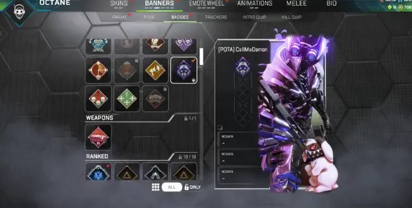 AP672 OCTANE HEIRLOOM | Butterfly Knife Heirloom | 655 LVL | 154 LEGENDS | Bound Iron | Hound's Ransom | Chain Beast | Catalyst | Wraith Riding Dirty 