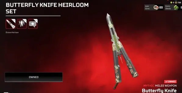 AP672 OCTANE HEIRLOOM | Butterfly Knife Heirloom | 655 LVL | 154 LEGENDS | Bound Iron | Hound's Ransom | Chain Beast | Catalyst | Wraith Riding Dirty 