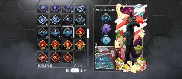 AP676 Too Much Witt Heirloom Set + Mirage Heirloom + Catalyst + Bloodhound + Level 197 + 178 Legends + M7 McDonald115 + 3 Reactive Skins 