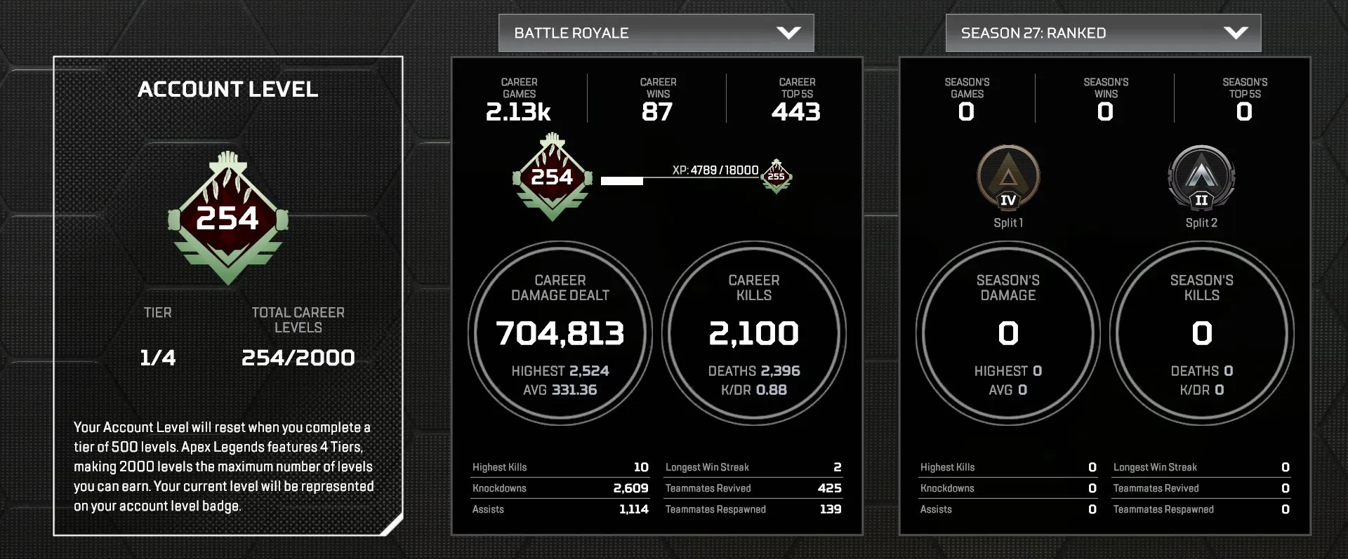 AP680 254 Level | 142 Legendary Items | R-99 Heart of the Devine & 30-30 Buzz Kill Exotics Reactive | Sand Rust Creeping Void Toxic Alchemist Aerial Superiority Problem Child | Battle Pass Max S24-S25 | Silver Rank