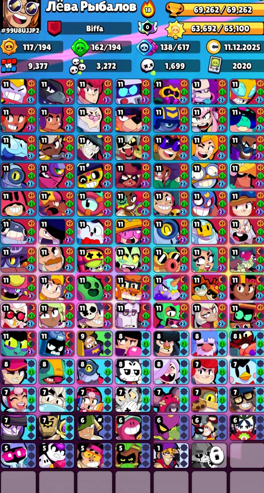 BS1913 96/97 Brawlers 60 Hypercharged 41 Max Rank Sunshine Glory 403 Skins 