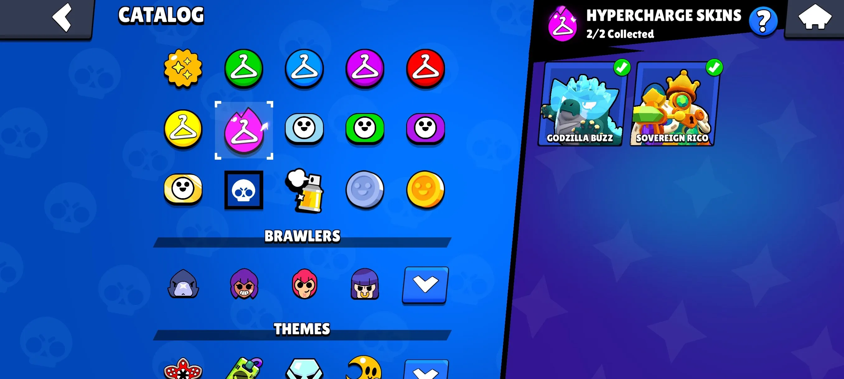 BS1925 High Hypercharge 34k Trophies Account 111 Skins Godzilla Buzz Sovereign Rico Spongebob El Primo Squad Buster Shelly