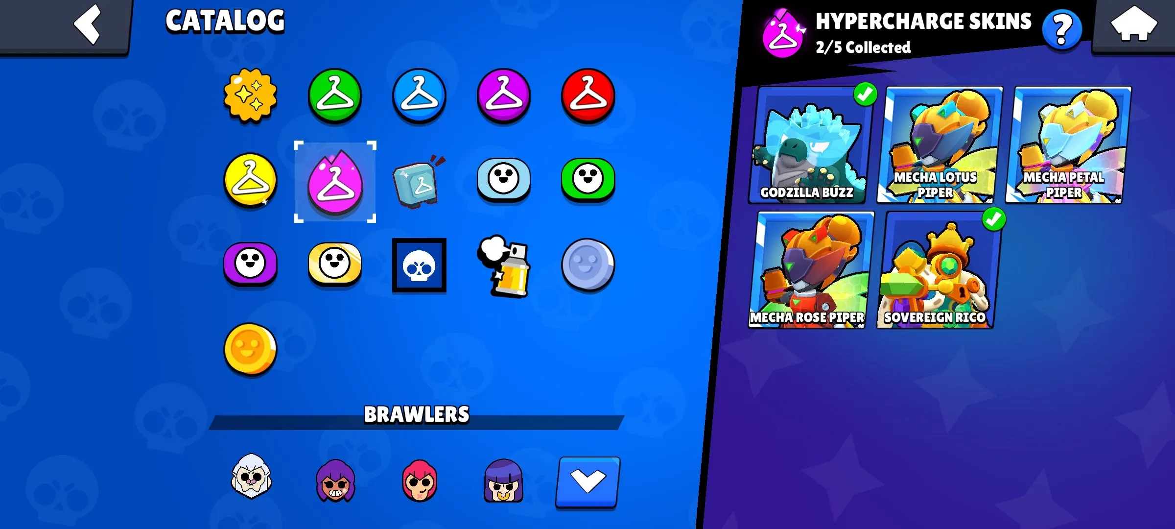 BS1929 1 BP 72014 Trophies 93/97 Brawlers 215 Skins Antivirus 8-Bit Dark Mecha Mortis Evil Queen Pam Frost Queen Amber Gold Mecha Bo Godzilla 