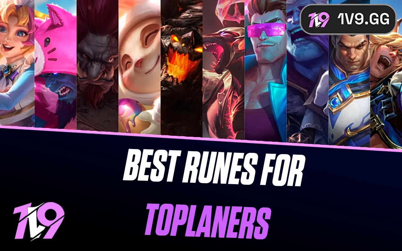 10 Best Runes For Top Laners in League of Legends | 1v9