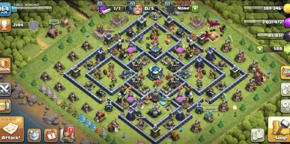 COC161 Max TH13 Semi Max Heroes | 5 Builders | BH8 | 588 Gems | High King Queen Prince Warden Royal 