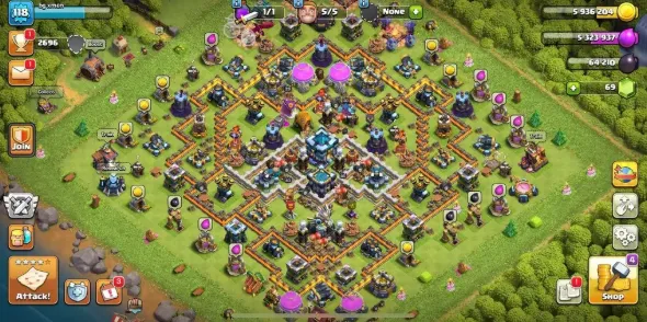 COC176 Max Heroes TH13 | King 43 Queen 46 Warden 33 Prince 29 Champion 13