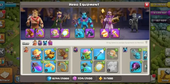 COC180 Max Defense TH11 – BK 50 AQ 50 Minion Prince 30 Warden 20 – Full Max Troops – 5 Builders – 781 Gems 