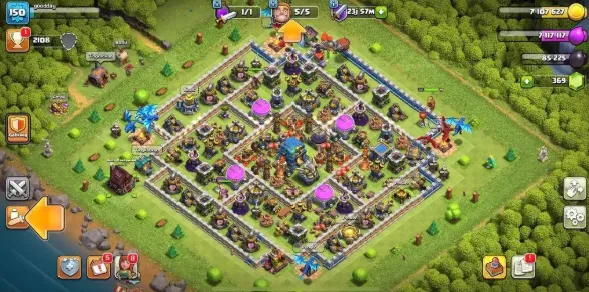 COC213 Maxed TH12 Heroes 55/56/32, 5 Builders, Free Name Change, BH7 