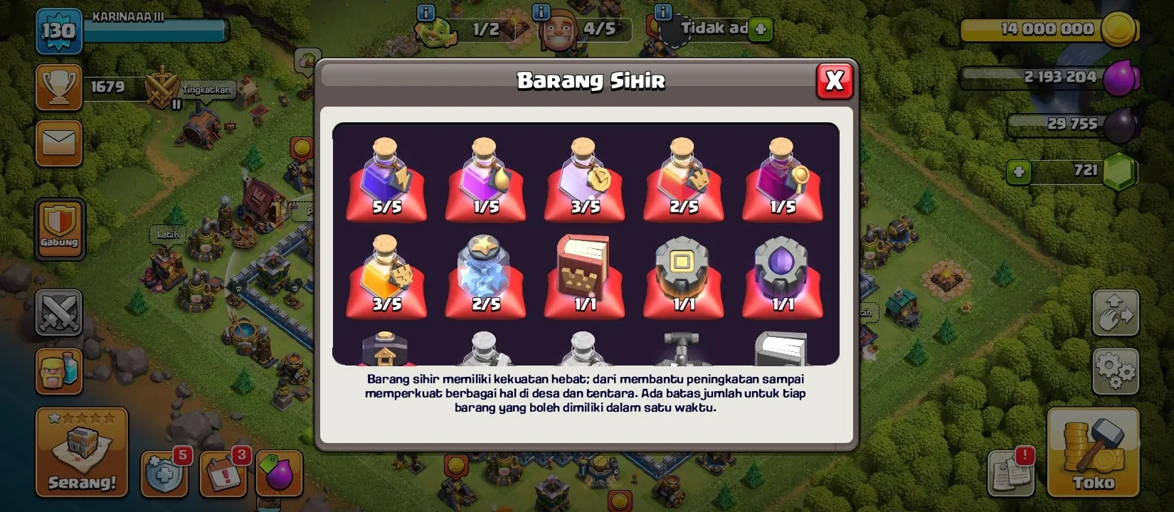 COC228 Maxed TH 12 Level 130 – BK 57, AQ 58, Warden 30, 5 Builders, Many Magic Items 