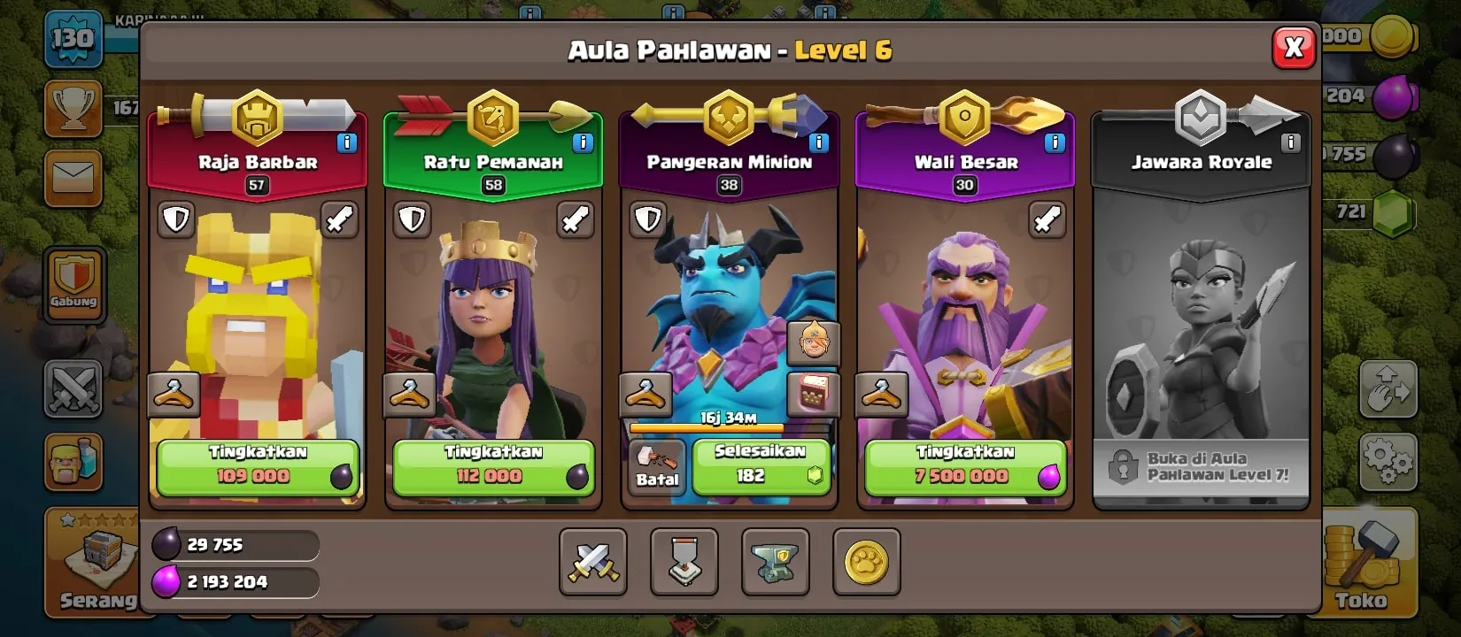 COC228 Maxed TH 12 Level 130 – BK 57, AQ 58, Warden 30, 5 Builders, Many Magic Items 