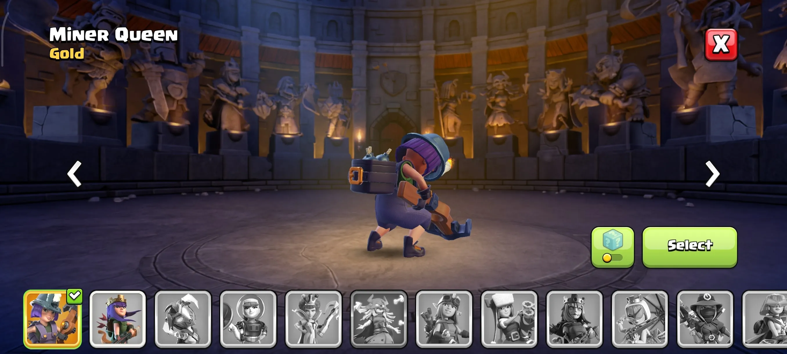 COC235 Maxed TH11 5 Builders – Golem King, Summer Warden, Miner Queen Gold Skins, Royale Scenery, Strong Heroes 