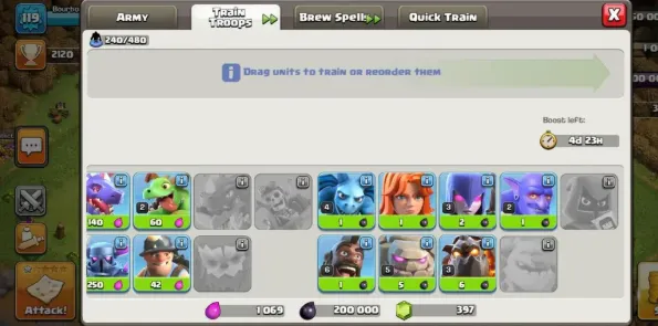 COC241 TH10 Nearly Maxed Base with Level 30 King & 27 Queen 