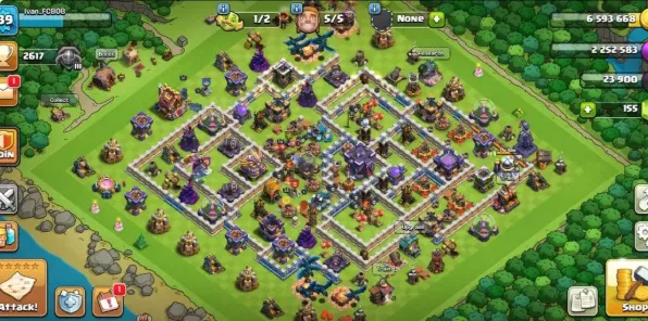 COC245 TH 15 Strong Heroes XP 139, 5 Builders, Gems 150 