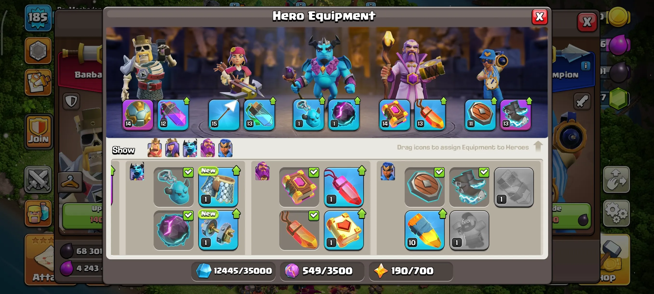 COC246 High TH14 Semi Max | Heroes 72 75 46 50 25 | Pets Maxed | 2177 Gems | 6 Builders | Raid Medals 2127 | Free Name Change 