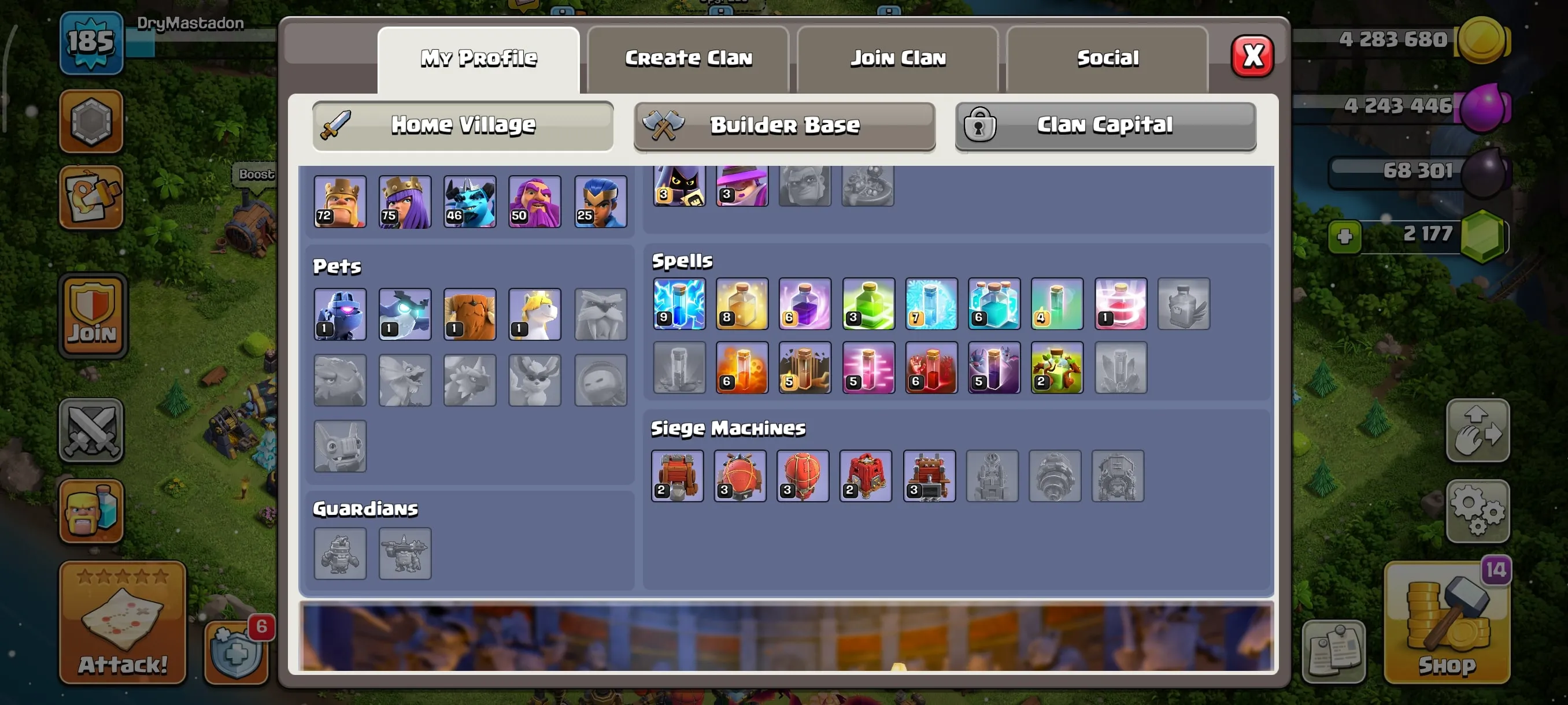 COC246 High TH14 Semi Max | Heroes 72 75 46 50 25 | Pets Maxed | 2177 Gems | 6 Builders | Raid Medals 2127 | Free Name Change 