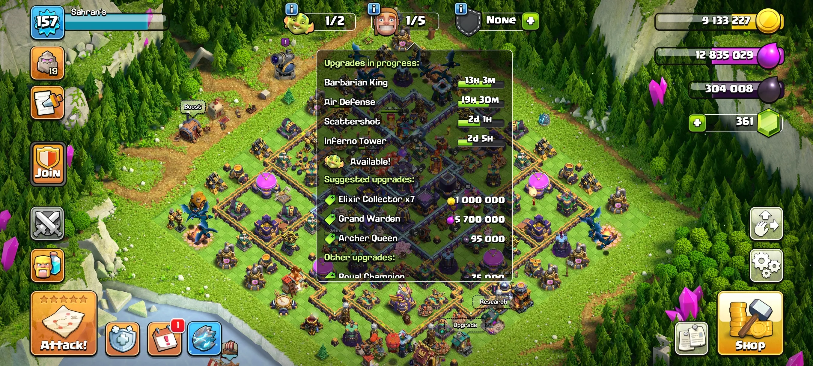 COC341 TH15 Semi Max | Super Squad King | Summer Queen | Summer Warden | Clash-A-Rama Champion | Strong Pets.