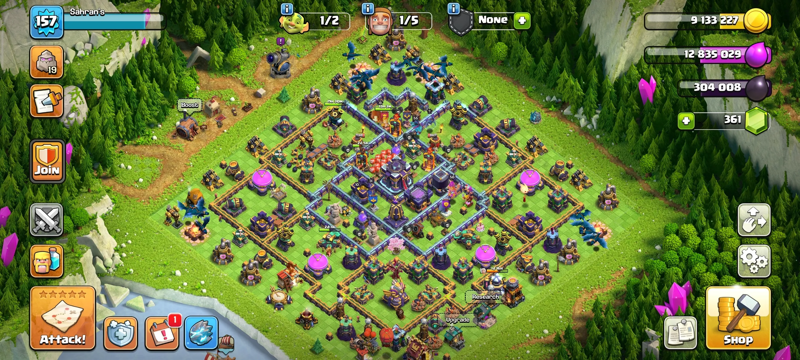 COC341 TH15 Semi Max | Super Squad King | Summer Queen | Summer Warden | Clash-A-Rama Champion | Strong Pets.