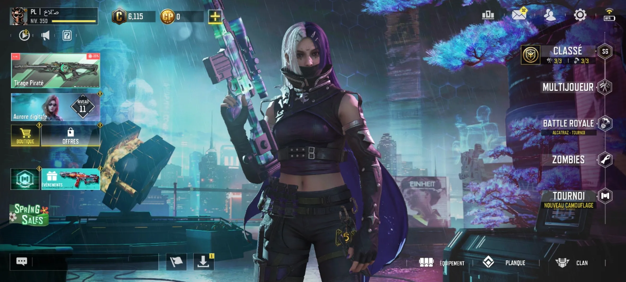 CODM48 Level 350 Account with Dusk Shadow March, Carver Butcher Cosmic, Epic Weapons, Unique Vehicles 