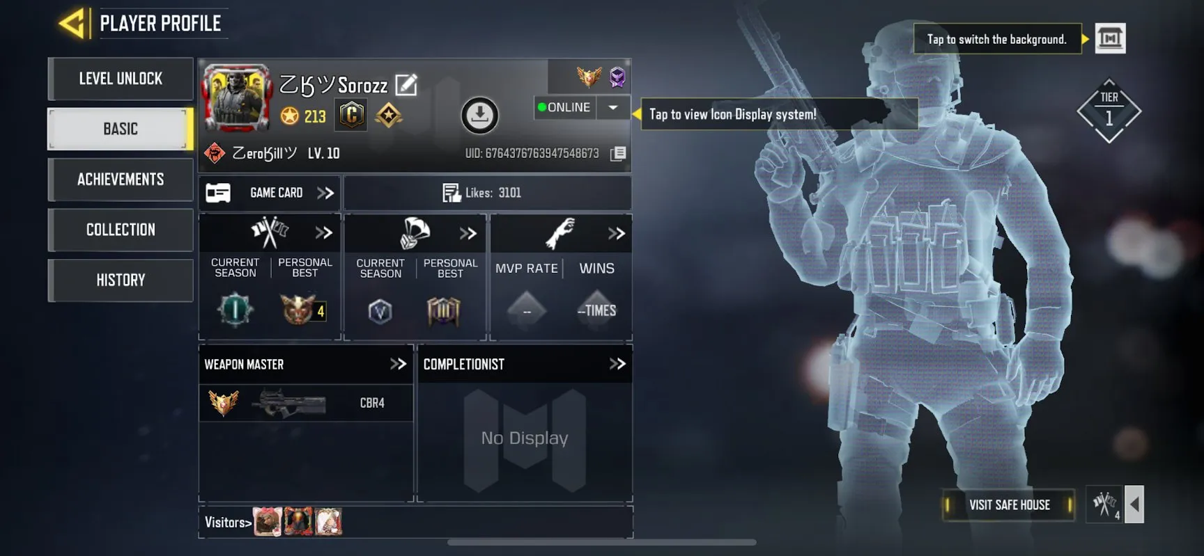 CODM69 High Level 213 Garena Account | 78 Epic Weapons | 30 Epic Characters 