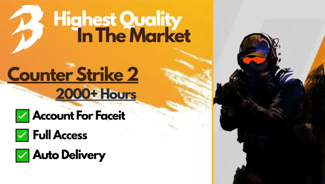 ⚡【 Steam 】 ∙ CS2 2000+ Hours ✅ Faceit Ready | Full Access | Changeable Details | 🚚 Instant Delivery