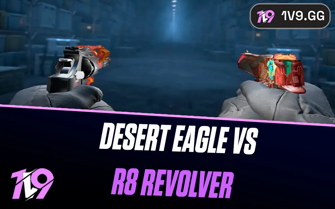 Desert Eagle vs R8 Revolver: Which to choose in CS2 | 1v9