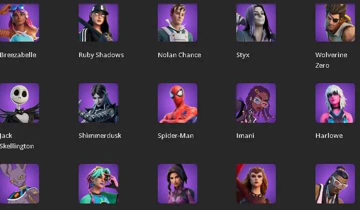 F1068 65 Skins—Astria, Midas, Gojo, Full Access + Mail (G)