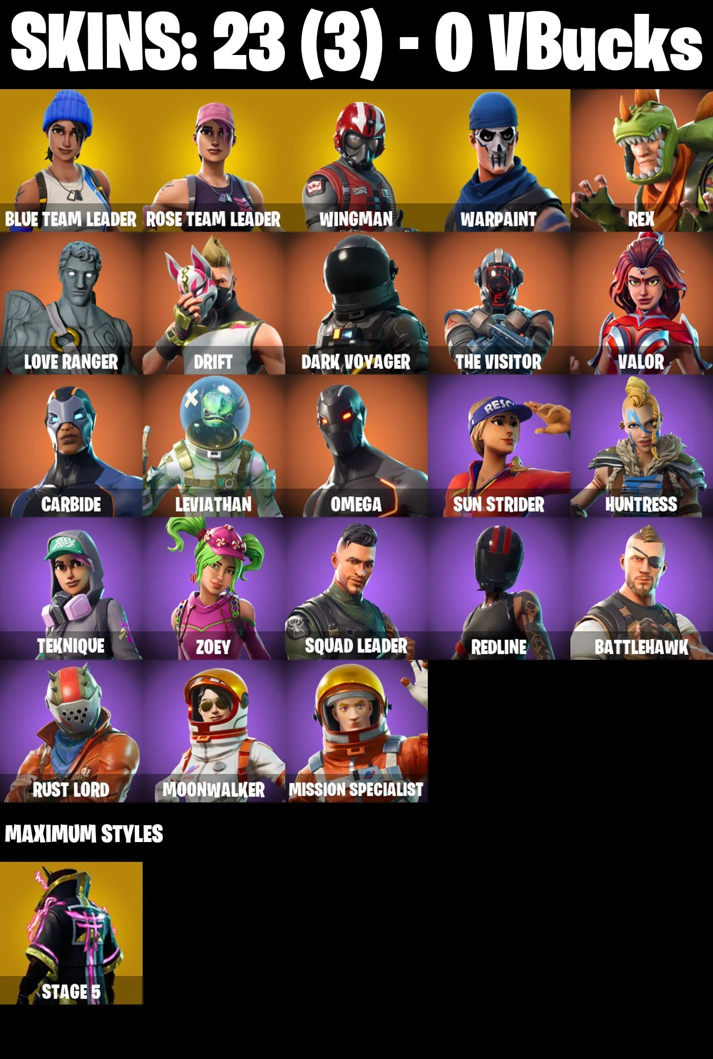 F1141 OG STW/OLD PVE | Super Deluxe Edition | Wingman | Calamity | DJ Yonder | 23 Skins | 19 Gliders | 20 Backblings 
