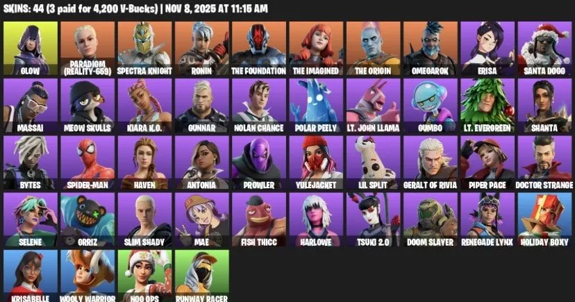 F1193 44 Skins GLOW Travis Scott Emotion Hang Glider 