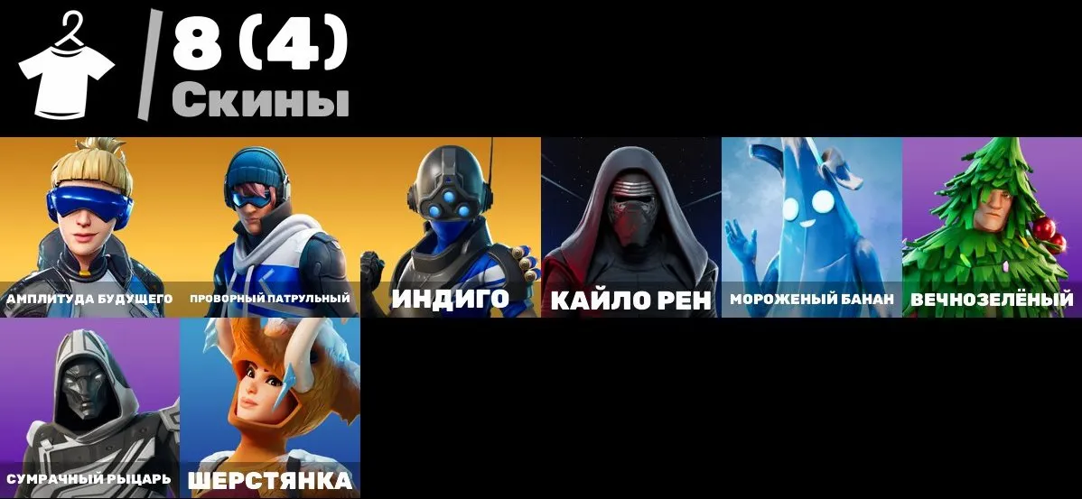 F1272 Kylo Ren, Future Amplitude, Indigo, Agile Patrolman, Frozen Banana, Evergreen (G)
