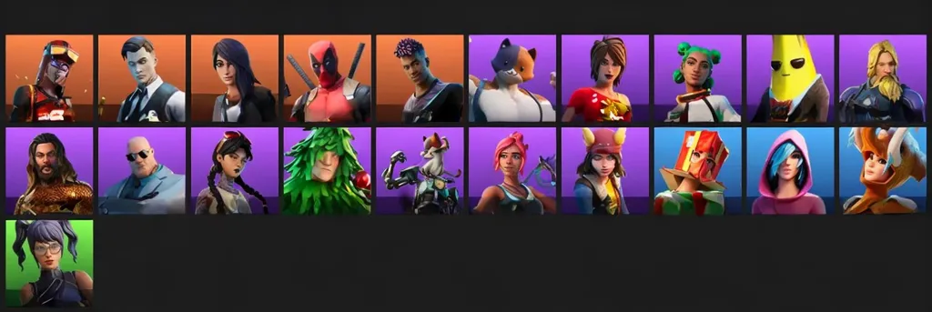 F1346 Midas | Iris | Deadpool | Fade | 21 Outfits | 25 Gliders | 22 Pickaxes | 22 Emotes