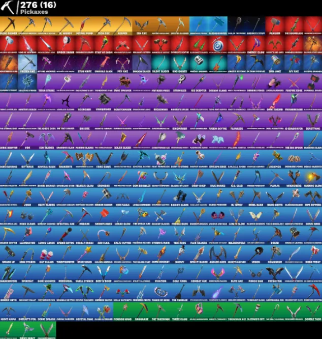 F838 286 Skins | Fishstick (World Cup), Lina Scorch, Cobalt Snowfoot, Vivi Chroma, Subzero Cryptic, Ice King (Gold), Xev, 100 VB | Max Styles | Save the World 