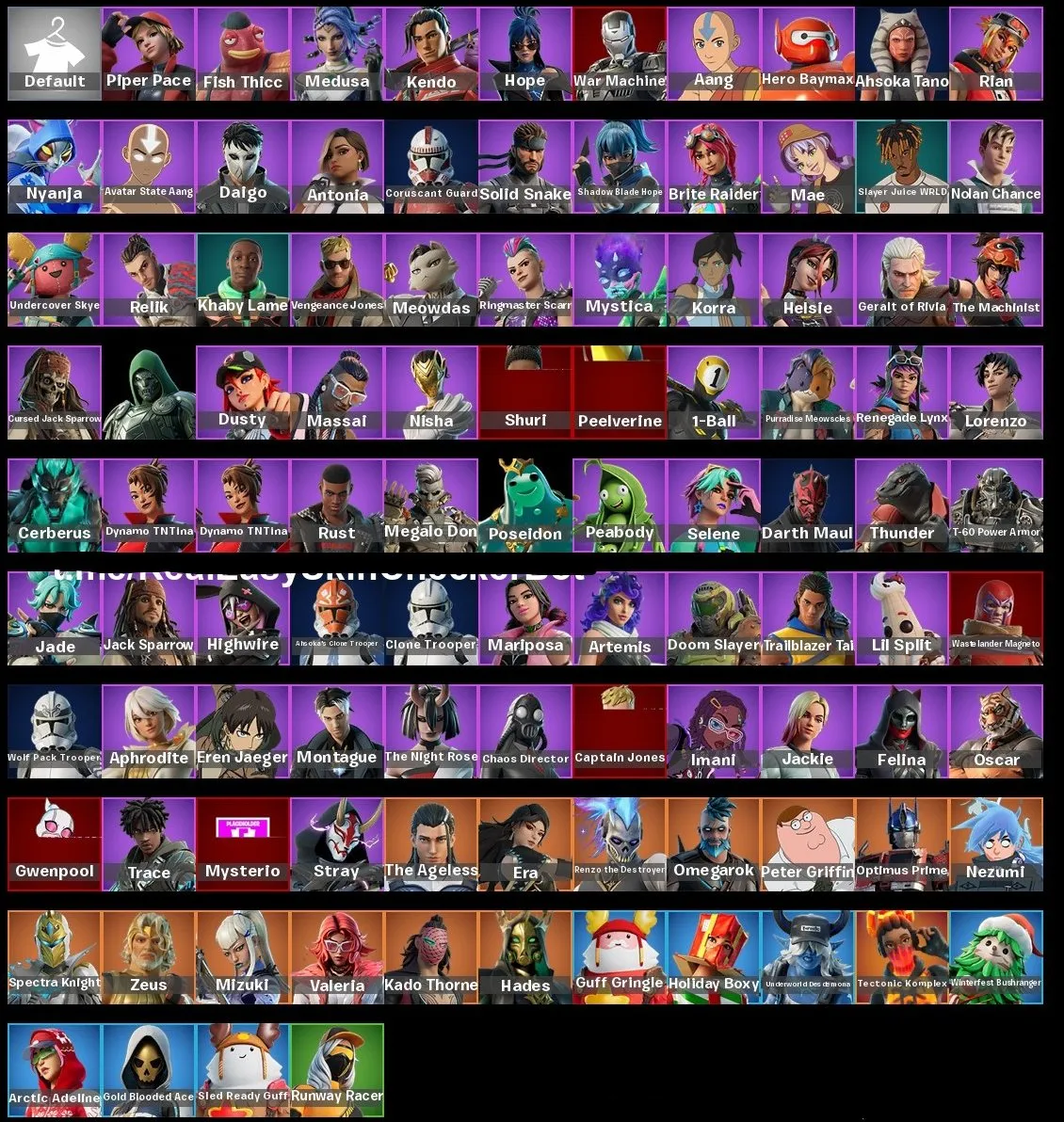 F847 104+ Skins, Over 400 Paid Games, Chapter 4-6 Closed, 1800+ Level, Many Gold Skins, Battle Pass Purchased, 7 Cars, 1450+ V-Bucks 