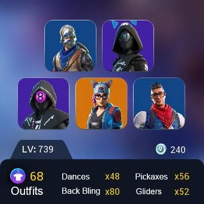 F937 BLUE SQUIRE, BLUE TEAMLEADER, TRILOGIE, GAME KNIGHT, ROGUE AGENT, 67 Skins (G)