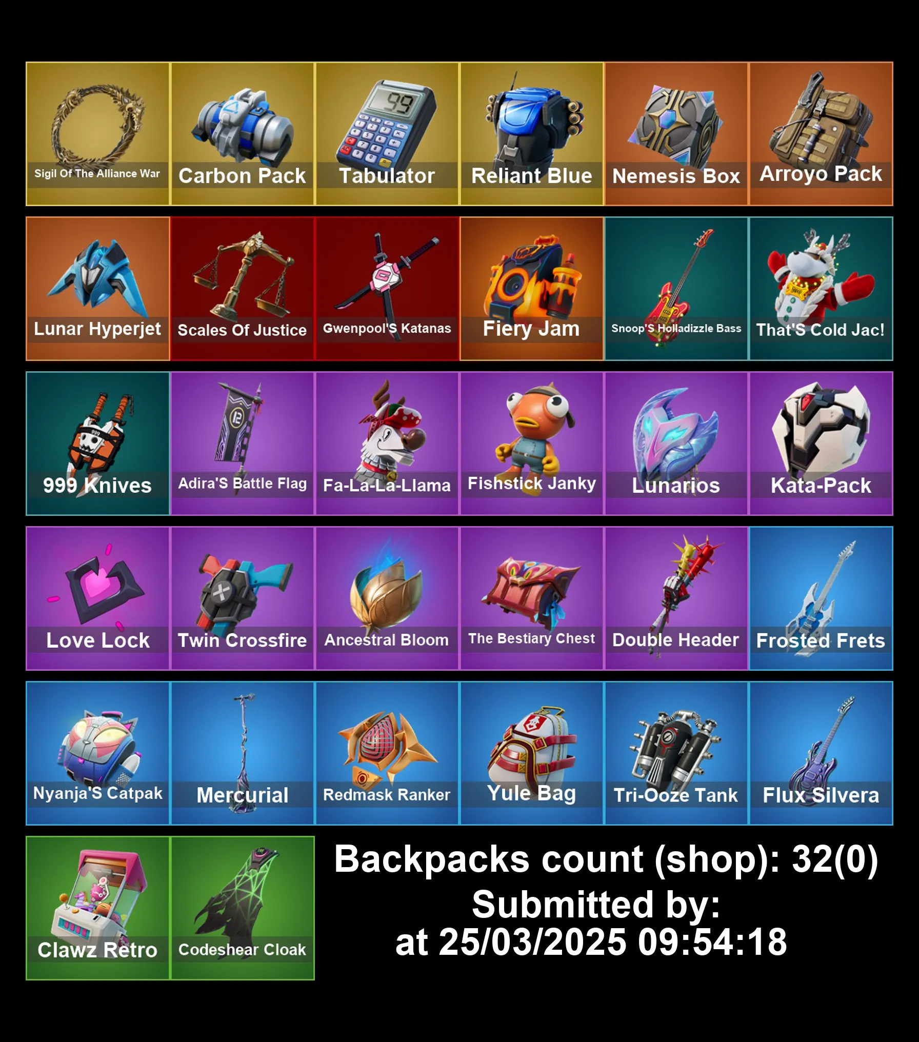 [PC/PS4-5/XBOX] 11 skins | Trilogy | Prodigy | Carbon Commando | Tectonic Komplex | Polar Peely | Santa Dogg | Slayer Juice WRLD | Yulejacket | Arctic Adeline