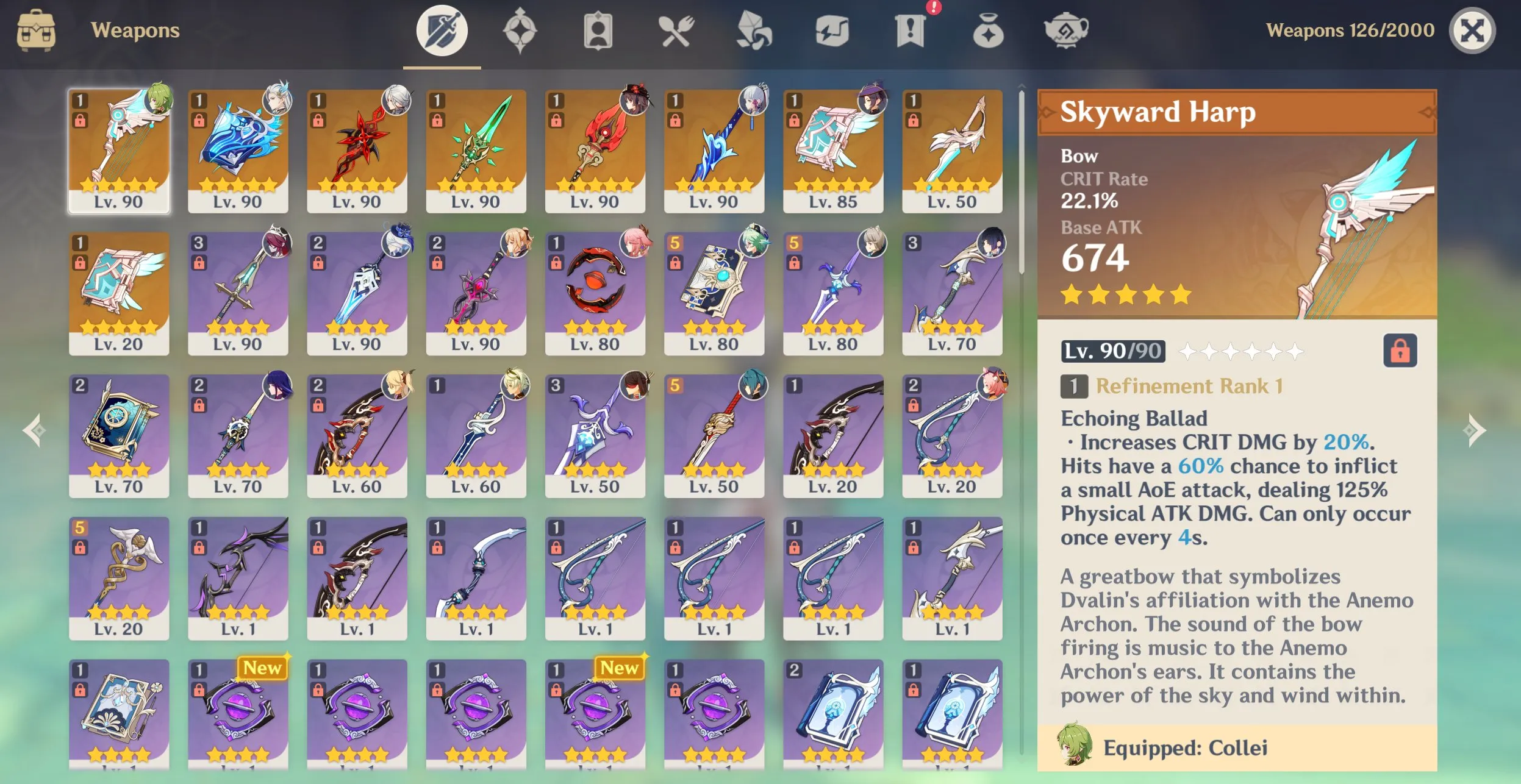 GI983 Highly Stacked AR56 Iter Account | Arlecchino C1 + Staff of Homa | Hu Tao + Staff of Homa | Furina C1 | Neuvillette | Yelan | Raiden Shogun